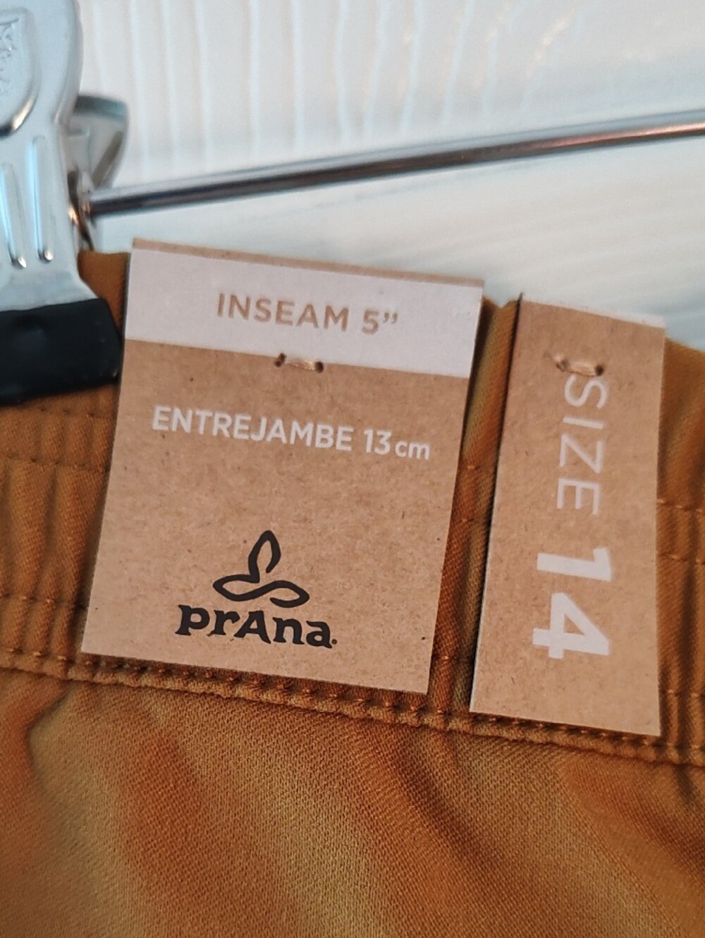 Prana Women's Athletic Shorts in Rust Brown - Picture 3 of 4